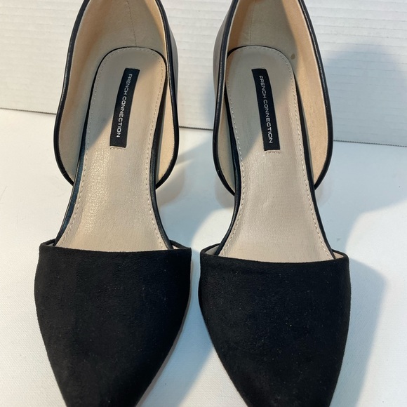 FRENCH CONNECTION Perfect Black Heels ๐ค Size 9, Never Worn Outside & Flattering - Picture 3 of 5